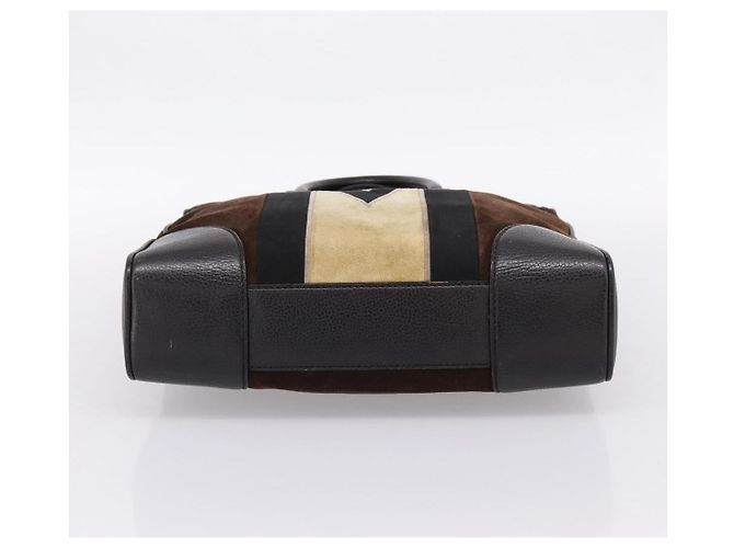 Borsa a mano LOUIS VUITTON Kabainsbruck Suede Brown Silver M95245 LV Auth 202462A Marrone Argento - vista 5