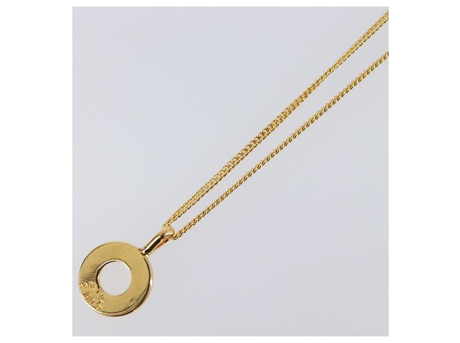 16 Céline Collar CELINE metal Gold Tone Auth SW2829V - vista 10