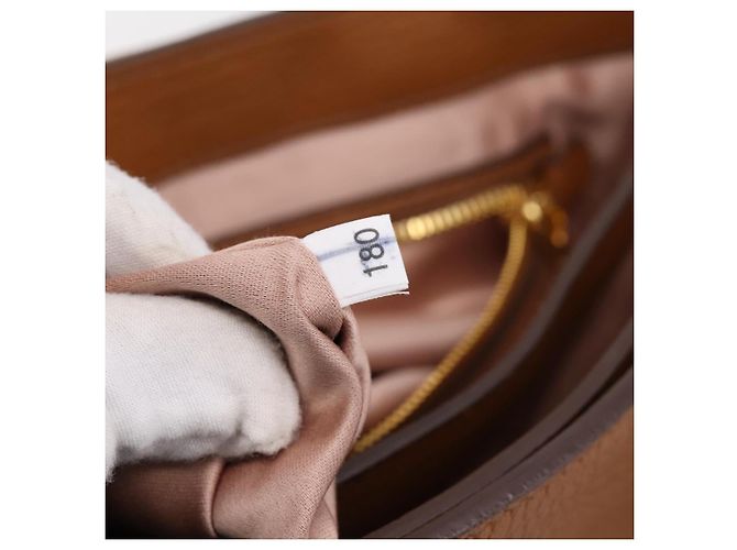 Borsa a mano Miu Miu in pelle 2way marrone oro autentica 202932V D'oro - vista 12