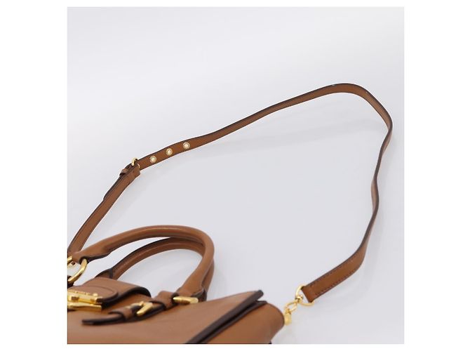 Borsa a mano Miu Miu in pelle 2way marrone oro autentica 202932V D'oro - vista 14