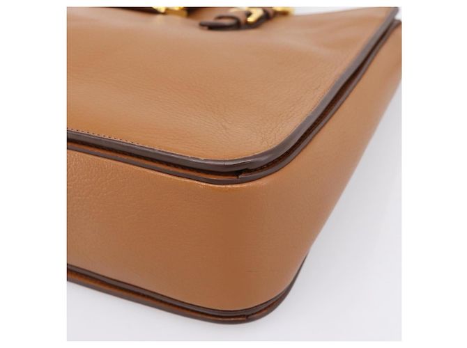 Borsa a mano Miu Miu in pelle 2way marrone oro autentica 202932V D'oro - vista 15
