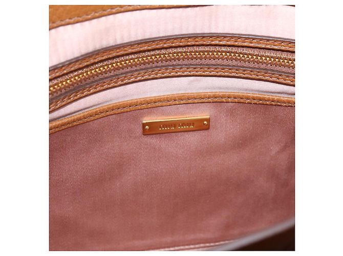 Borsa a mano Miu Miu in pelle 2way marrone oro autentica 202932V D'oro - vista 20