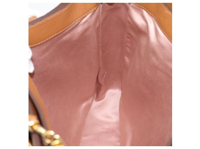 Borsa a mano Miu Miu in pelle 2way marrone oro autentica 202932V D'oro - vista 22