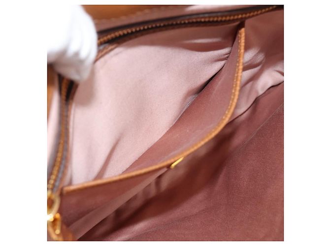 Borsa a mano Miu Miu in pelle 2way marrone oro autentica 202932V D'oro - vista 26