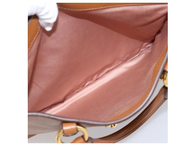 Borsa a mano Miu Miu in pelle 2way marrone oro autentica 202932V D'oro - vista 27