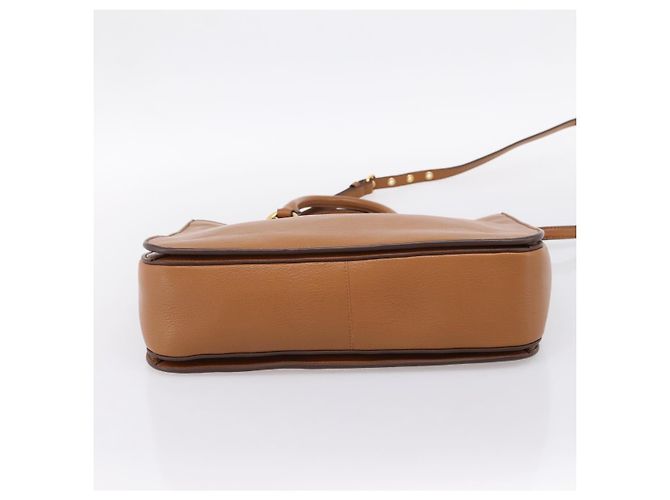 Borsa a mano Miu Miu in pelle 2way marrone oro autentica 202932V D'oro - vista 5