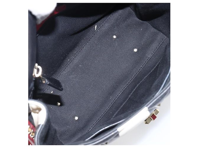 Borsa VALENTINO Rock Studs in pelle 2way Rossa Oro Auth 200731V Rosso D'oro - vista 11
