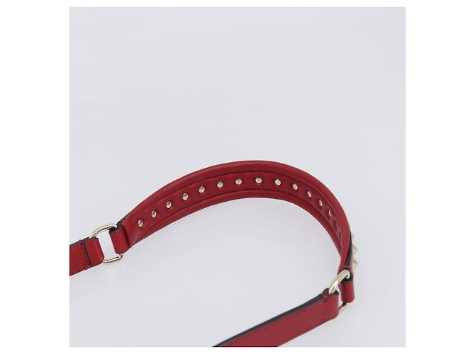 Borsa VALENTINO Rock Studs in pelle 2way Rossa Oro Auth 200731V Rosso D'oro - vista 16