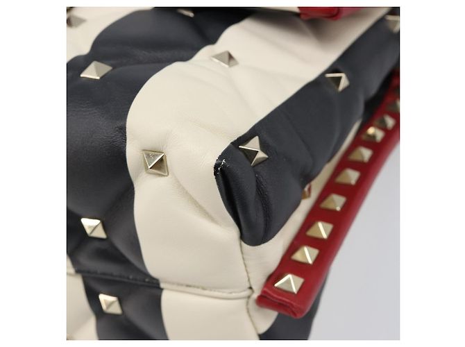 Borsa VALENTINO Rock Studs in pelle 2way Rossa Oro Auth 200731V Rosso D'oro - vista 18