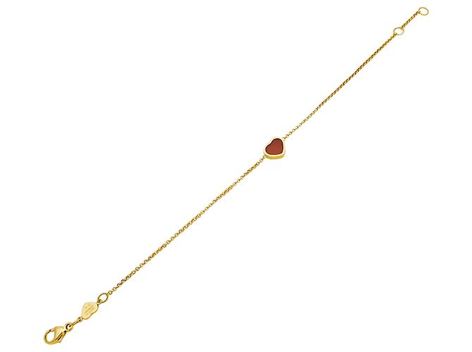 Pulsera Chopard, "My Happy Heart", oro rosa y cornalina. - vista 4