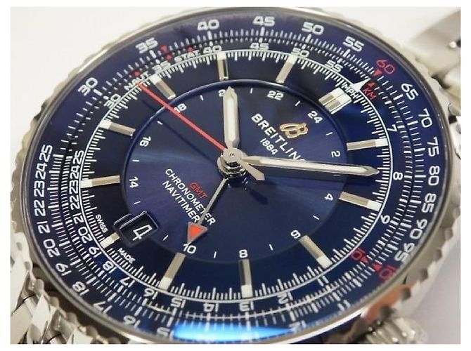 BREITLING Navitimer Automatic GMT 41 Samurai Japan limited A323103A1C1A1 Uomo Argento - vista 3