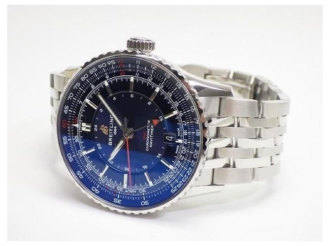 BREITLING Navitimer Automatic GMT 41 Samurai Japan limited A323103A1C1A1 Uomo Argento - vista 6