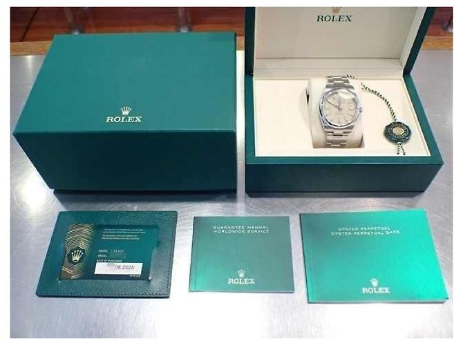 ROLEX Oyster PERPETUAL 41 beige 134300 '25 Uomo Argento - vista 13