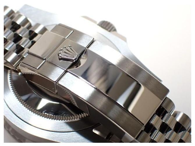 ROLEX GMT MasterII lunetta blu e nera 126710BLNR Bracciale Jubilee '25 Uomo Argento - vista 10