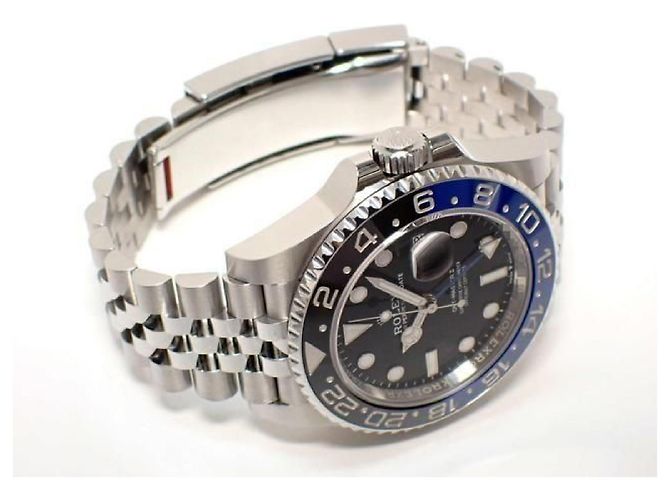 ROLEX GMT MasterII lunetta blu e nera 126710BLNR Bracciale Jubilee '25 Uomo Argento - vista 11
