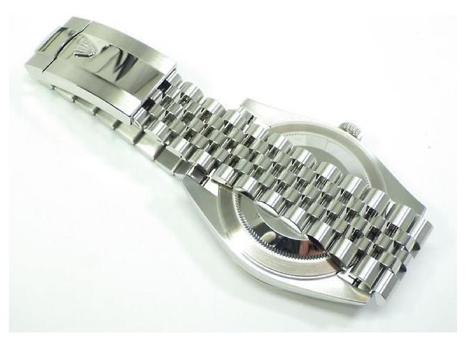ROLEX Datejust 41 verde menta Bracciale Jubilee Rif.126334 Uomo Argento - vista 11