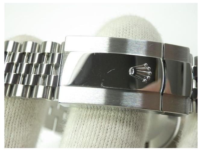 ROLEX Datejust 41 verde menta Bracciale Jubilee Rif.126334 Uomo Argento - vista 13