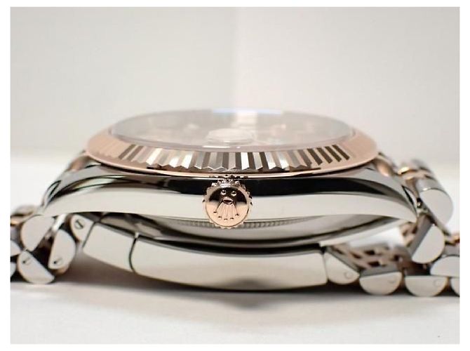 ROLEX Datejust 41 SS x Everose Gold combination Sundust Dial 126331 Mens Argento - vista 4