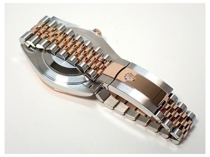 ROLEX Datejust 41 SS x Everose Gold combination Sundust Dial 126331 Mens Argento - vista 6