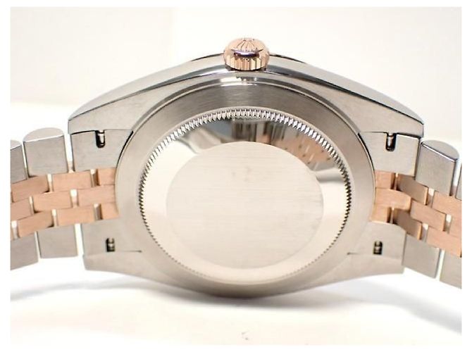 ROLEX Datejust 41 SS x Everose Gold combination Sundust Dial 126331 Mens Argento - vista 8