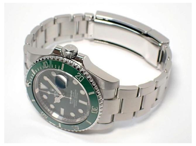 ROLEX Submariner date green Ref.116610LV '20 Aug Mens Argento - vista 12