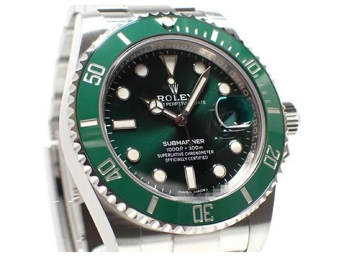 ROLEX Submariner date green Ref.116610LV '20 Aug Mens Argento - vista 2