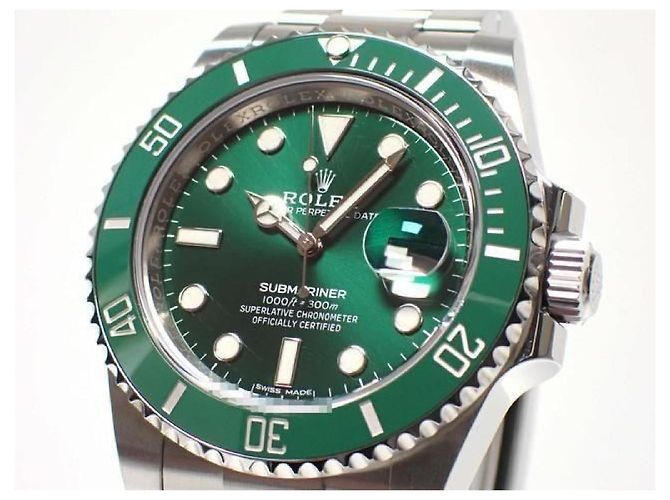 ROLEX Submariner date green Ref.116610LV '20 Aug Mens Argento - vista 3