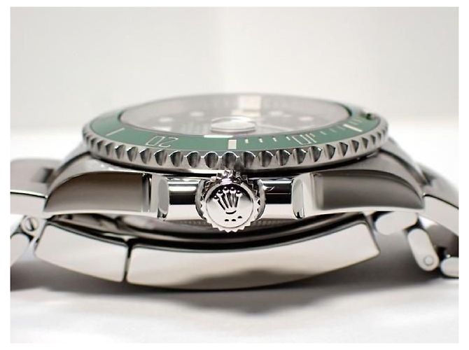 ROLEX Submariner date green Ref.116610LV '20 Aug Mens Argento - vista 5