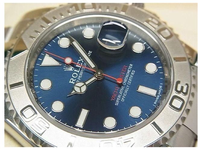 ROLEX YACHT-MASTER 40 quadrante blu 116622 '18 acquistato Uomo Argento - vista 2