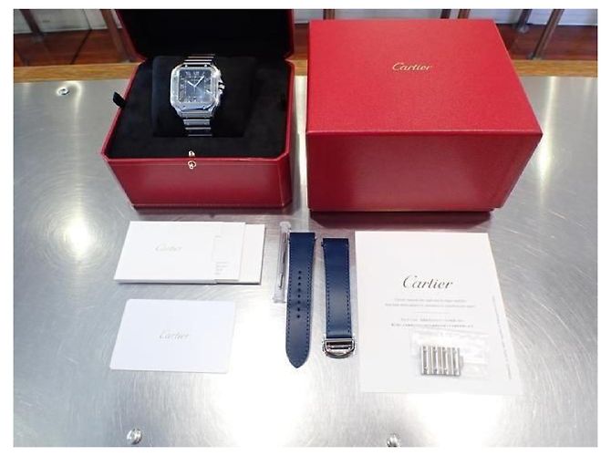 CARTIER Santos de LM blue WSSA0030 '24 Womens Plata - vista 13