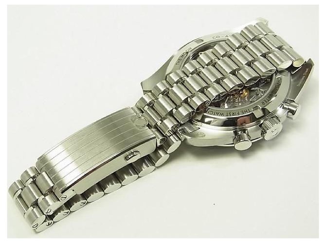 OMEGA Speedmaster moon watch Professional black Mens Argento - vista 13