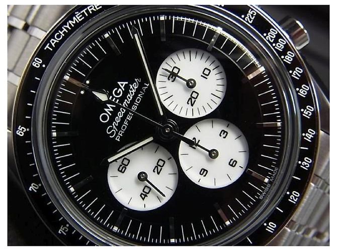 OMEGA Speedmaster moon watch Professional black Mens Argento - vista 2