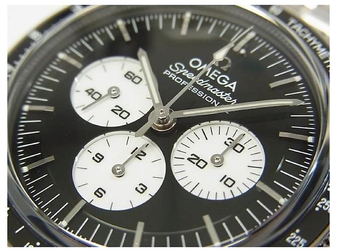 OMEGA Speedmaster moon watch Professional black Mens Argento - vista 3