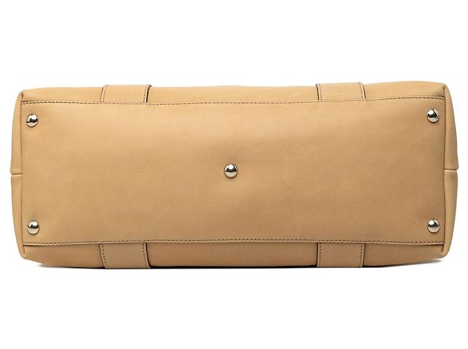 Bamboo Bolsa Satchel Gucci em couro de bezerro marrom com alça de bambu - vista 3