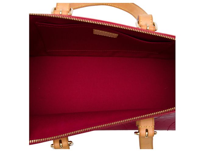 Borsa a tracolla Louis Vuitton Monogram Vernis Rosewood Avenue rossa Rosso - vista 4