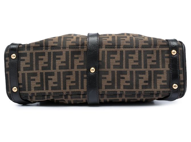 Borsa Fendi Medium Zucca Canvas Magic Marrone - vista 3