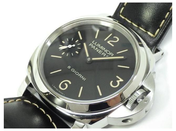 PANERAI Luminor Base 8 DAY'S 44 MM Ref.PAM00915 Originalware Herren Silber - Ansicht 4