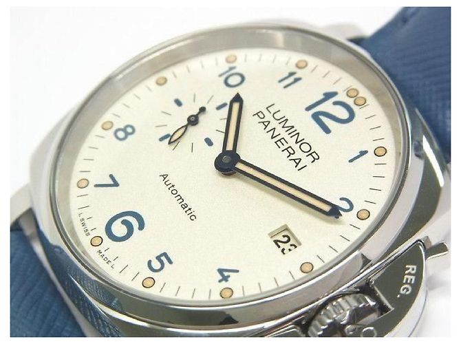 PANERAI Luminor Due 3 DAY'S Acciaio 42 MM PAM00906 Uomo Argento - vista 4