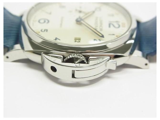 PANERAI Luminor Due 3 DAY'S Acciaio 42 MM PAM00906 Uomo Argento - vista 8