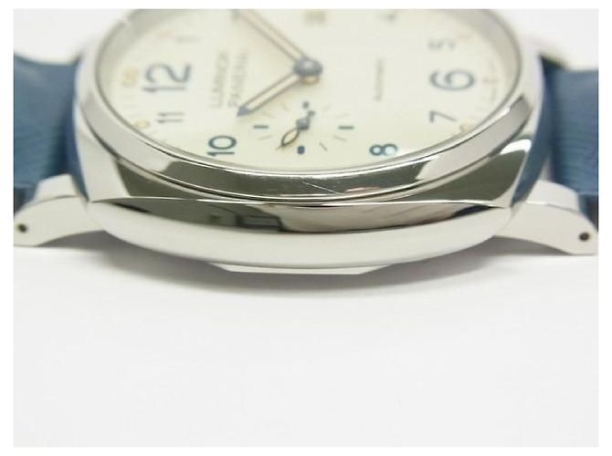 PANERAI Luminor Due 3 DAY'S Acciaio 42 MM PAM00906 Uomo Argento - vista 9