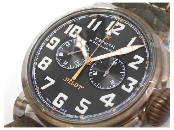 Zénith ZENITH Pilot's Type20 Chronograph EXTRA SPECIAL 29.2430.4069/21.C800 Uomo Argento - vista 3
