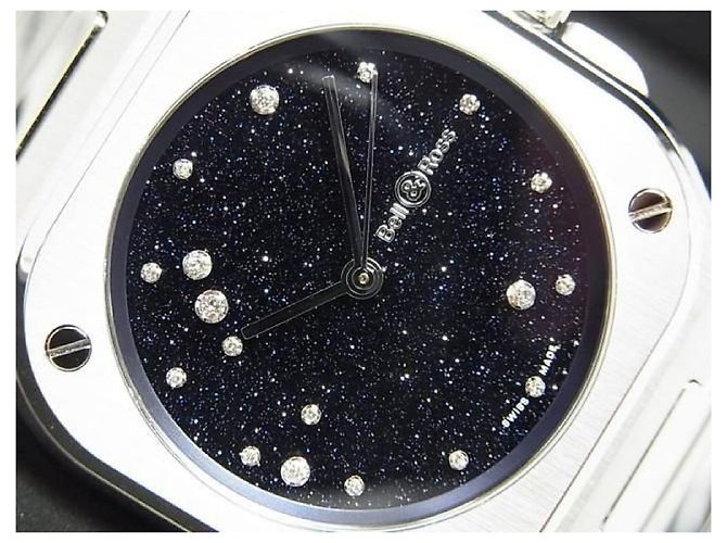 BELL & ROSS BR-05 36 MM blue diamond Eagle Uomo Argento - vista 2