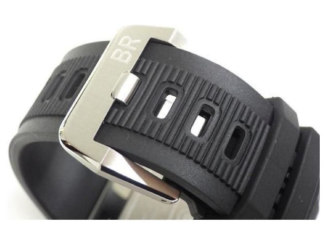 BELL & ROSS BR03 DIVER acciaio nero 42 MM BR03A-D-BL-ST/SRB Uomo Argento - vista 14