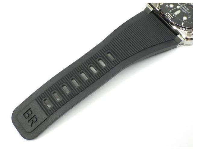 BELL & ROSS BR03 DIVER acciaio nero 42 MM BR03A-D-BL-ST/SRB Uomo Argento - vista 9