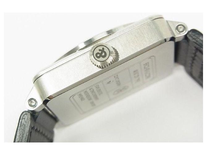 BELL & ROSS BR03-97 Reserve de Marche BR0397-BL-SI/SCA Originalware Herren Silber - Ansicht 9