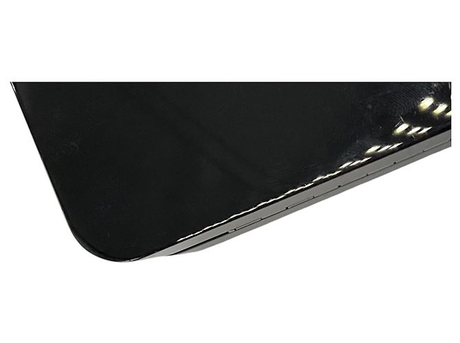 Borsa a pochette Chanel Black / Silver 2017 in Lucite con logo CC e tracolla a catena Nero - vista 15