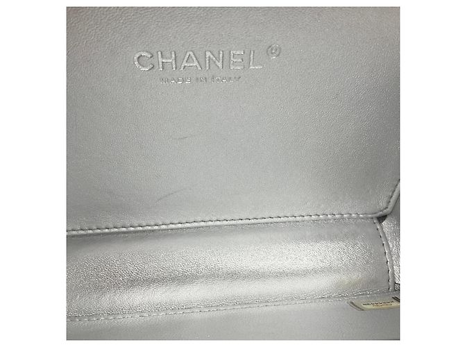 Borsa a pochette Chanel Black / Silver 2017 in Lucite con logo CC e tracolla a catena Nero - vista 9