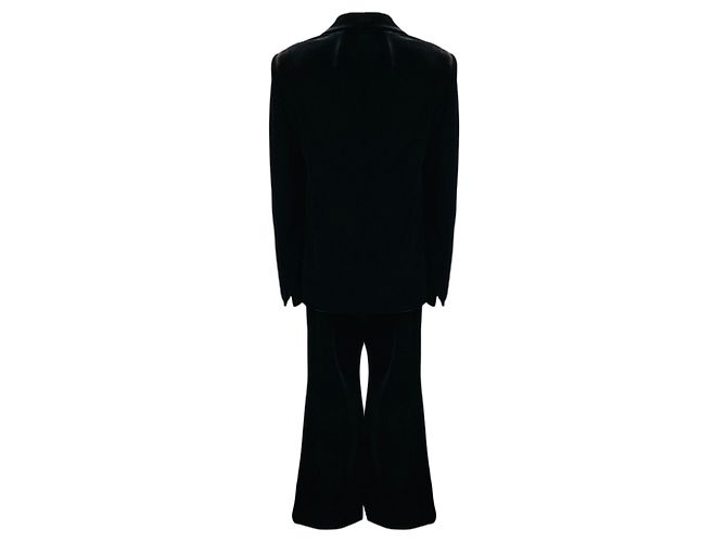 Completo Giacca e Pantaloni in Velluto Nero Akris - vista 3