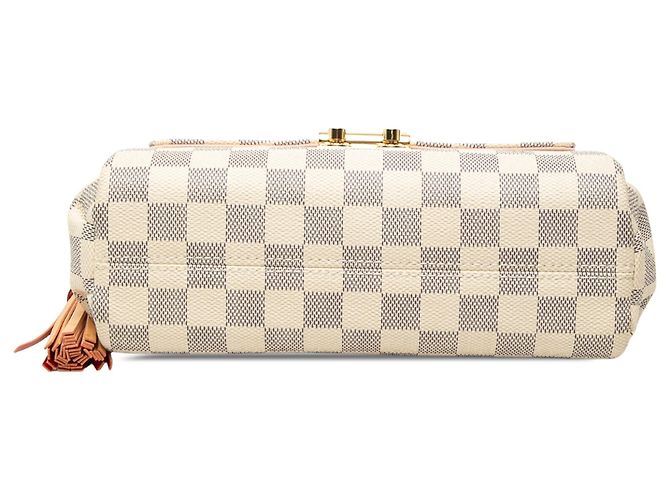 Borsa Satchel Louis Vuitton Damier Azur Croisette Bianca Bianco - vista 3