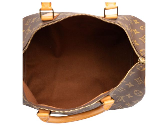 Borsa Boston Louis Vuitton Monogram Speedy 35 Marrone - vista 4